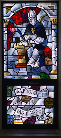 St. Dominic Chapel stained glass windows..Bartolome De Las Casas